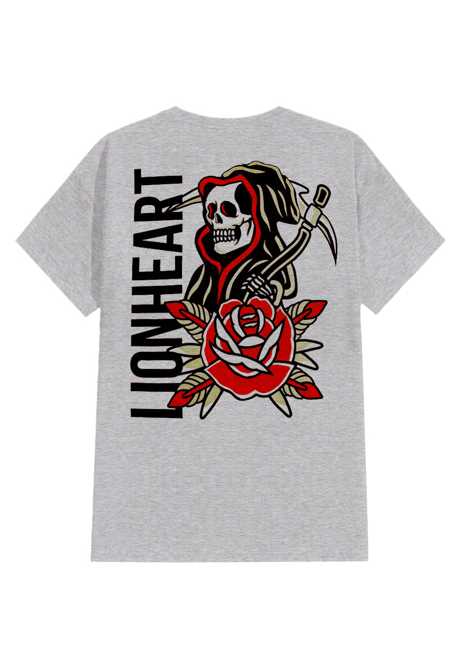 Lionheart - Reaper Rose Sportsgrey - T-Shirt Free Shipping 2025 Unisex