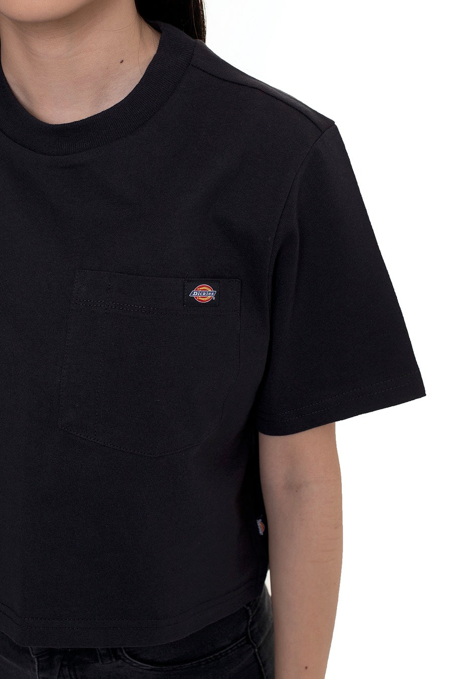 Dickies - Porterdale Crop Black - T-Shirt Cheap Finishline