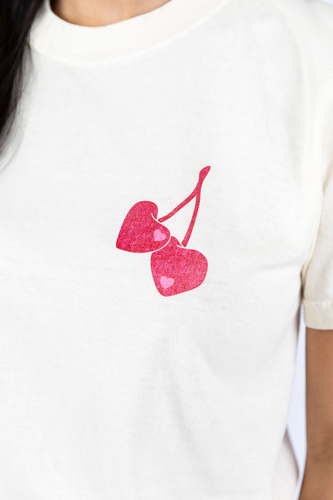 I Love You Cherry Much Ivory Comfort Color Graphic Tee Kalee Rogers X Pink Lily Online Online For Sale