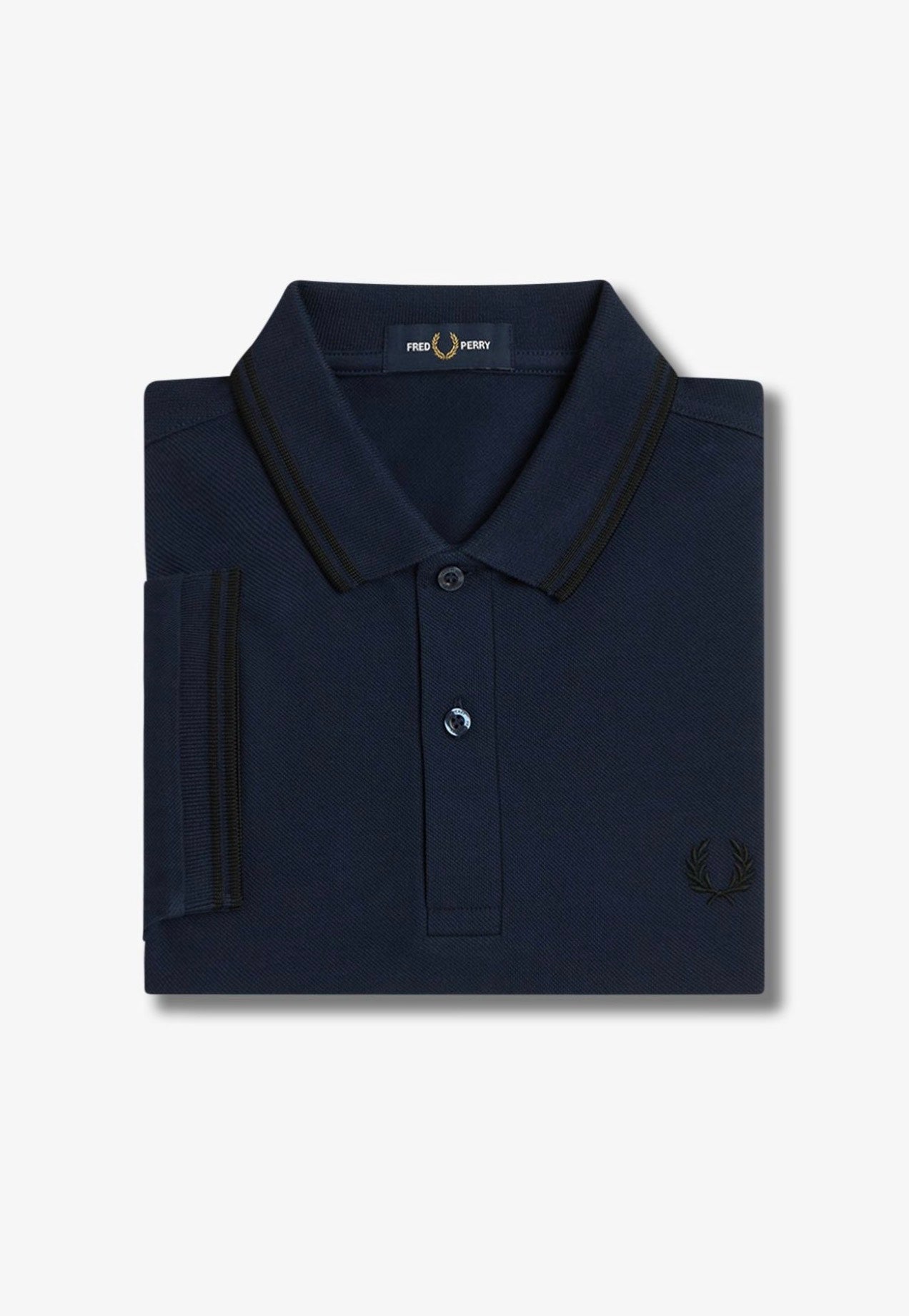 Fred Perry - The Twin Tipped Dkcarbon/Black - Polo Pictures Cheap Online