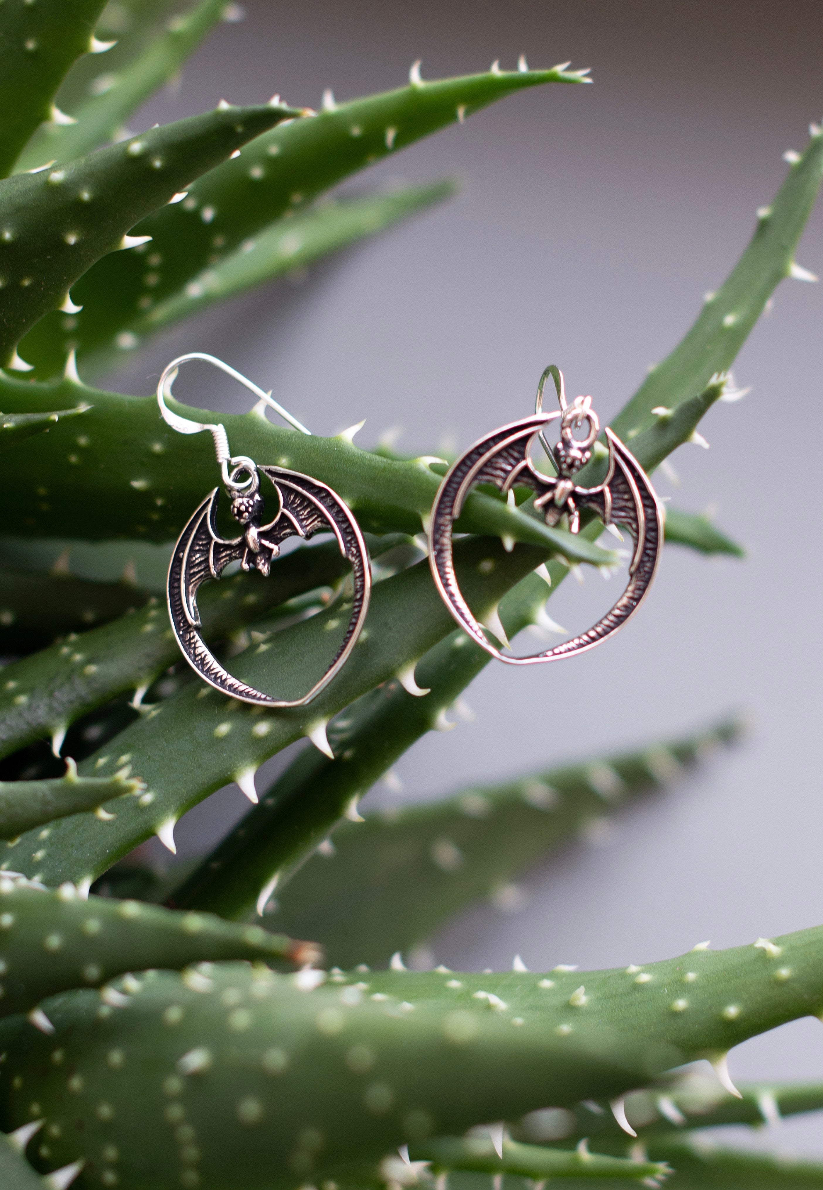 etNox - Fledermaus Silver - Earrings New Arrival