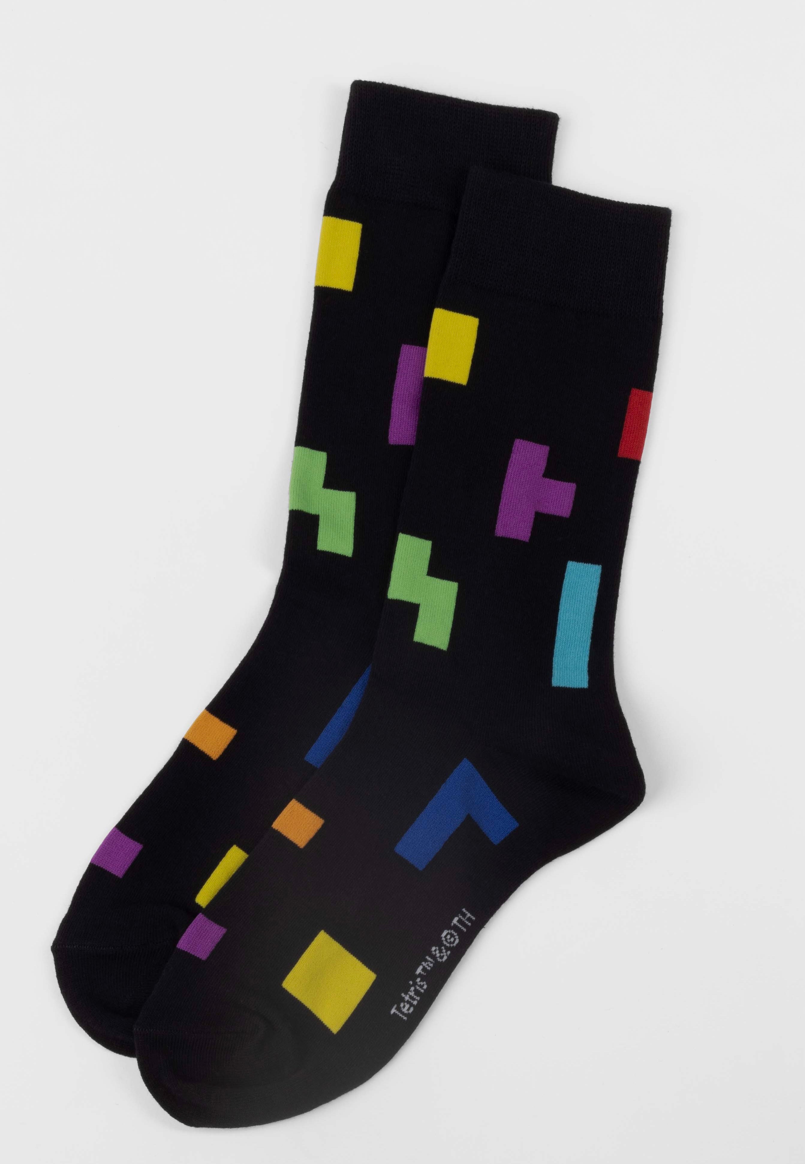 Tetris - Tetriminos Pattern - Socks With Paypal Free Shipping