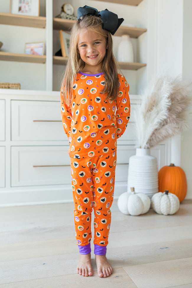 Kid's Creepy Cute Halloween Cookie Bamboo Pajama Set Macy Blackwell X Pink Lily FINAL SALE