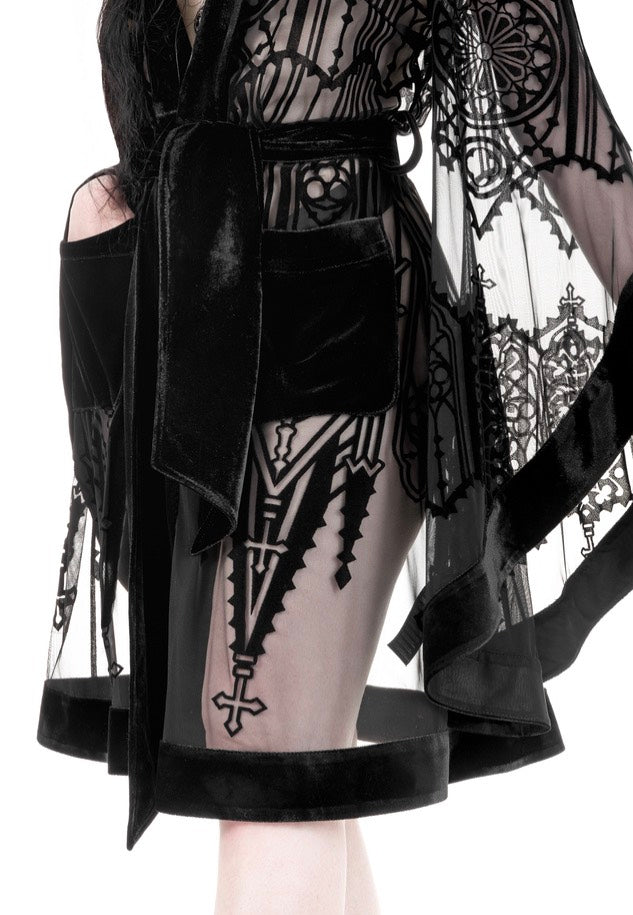 Restyle - Cathedralis Sheer Black - Cloak Buy Cheap With Credit Card