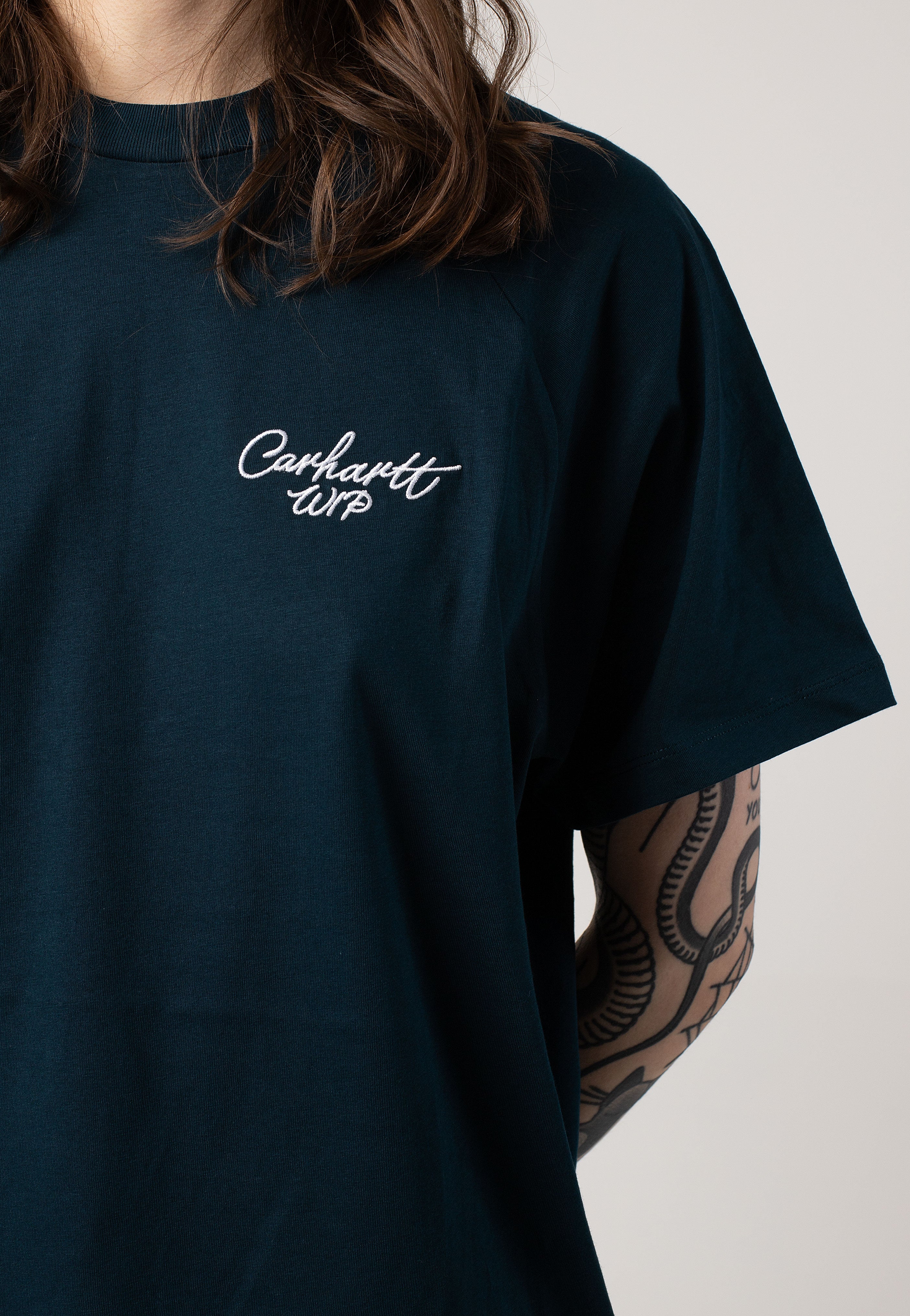 Carhartt WIP - W' Signature Duck Blue/White - T-Shirt