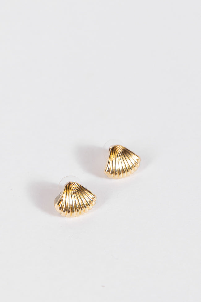 Gold Shell Earrings Sale High Quality