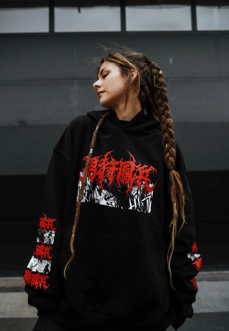 Stay Cold Apparel - Samurai Demon Oversized - Hoodie Geniue Stockist Cheap Online