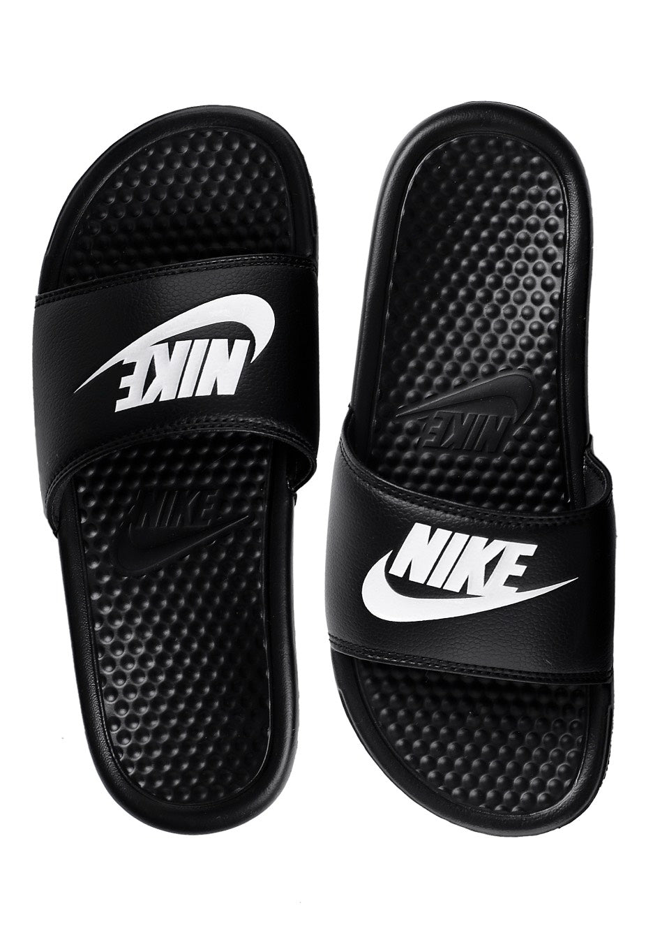 Nike - Benassi Just Do It. Black/White - Slides For Sale Cheap Online