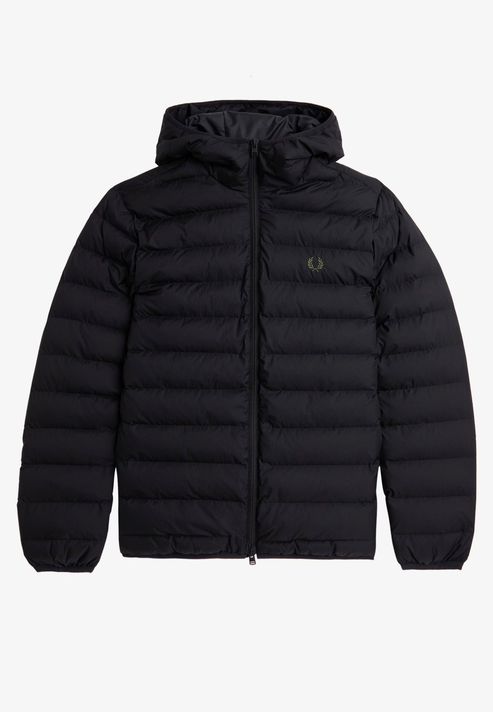 Fred Perry - Hooded Insulated Black - Jacket Discount Collections