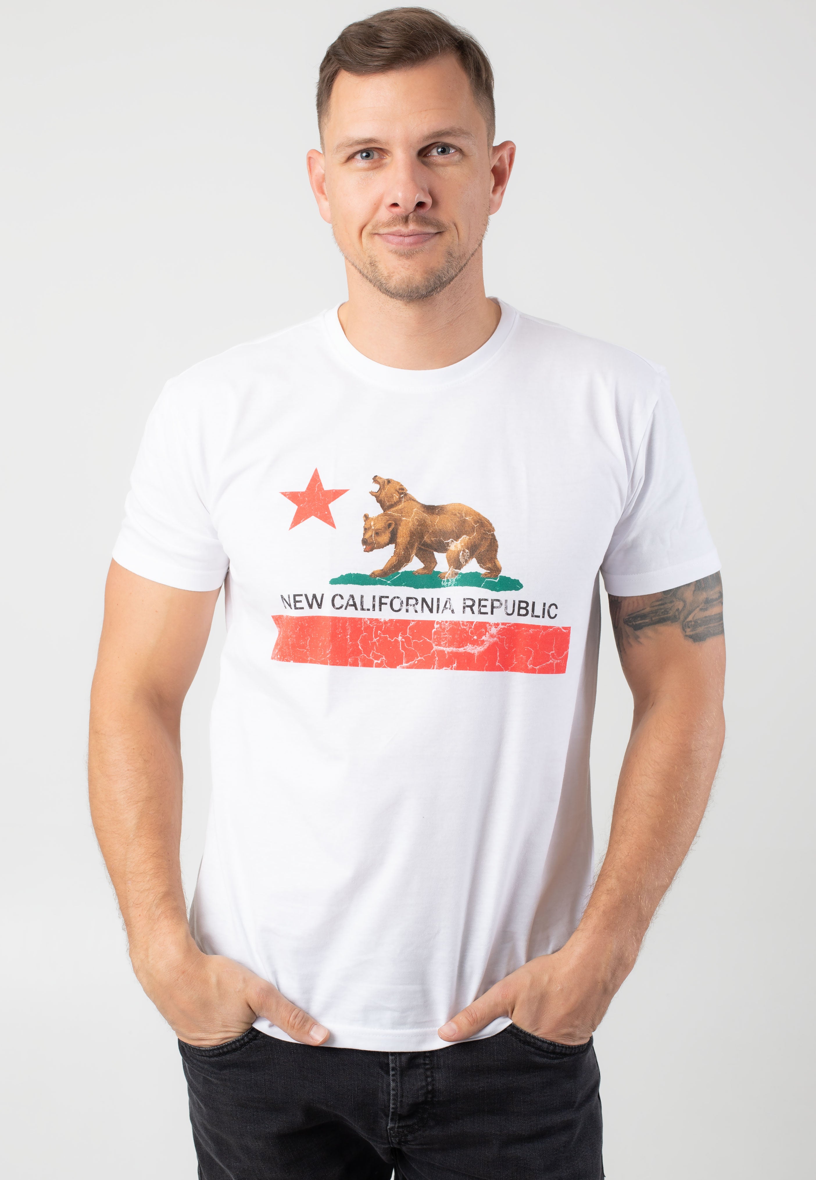 Fallout - New California Republic White - T-Shirt Clearance Latest