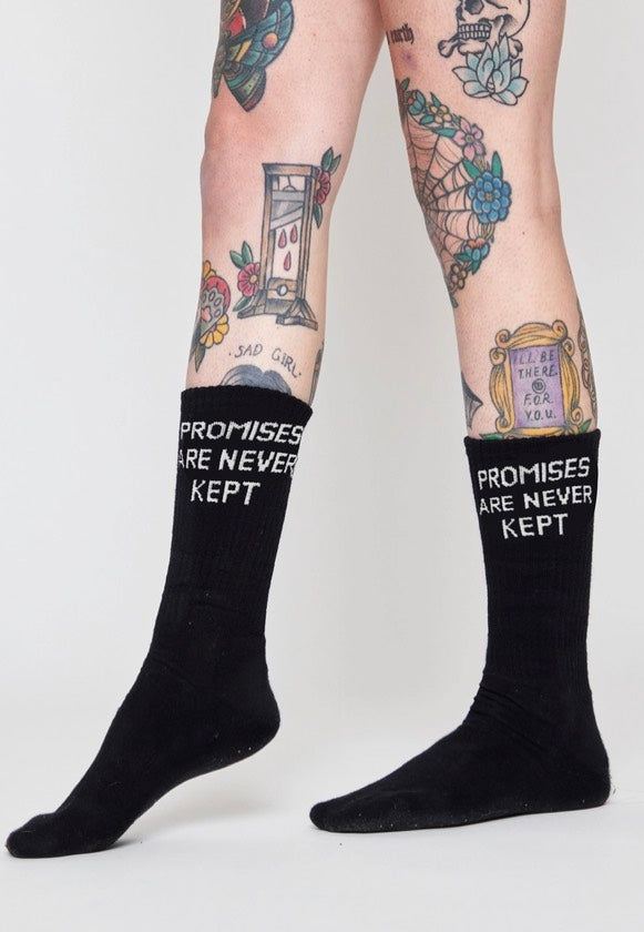 Broken Promises - The Motto Black - Socks Cheap Outlet Locations