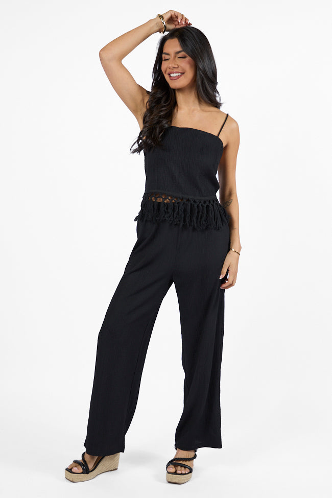 Pretty In Paradise Black Pants Cheap Sale Outlet