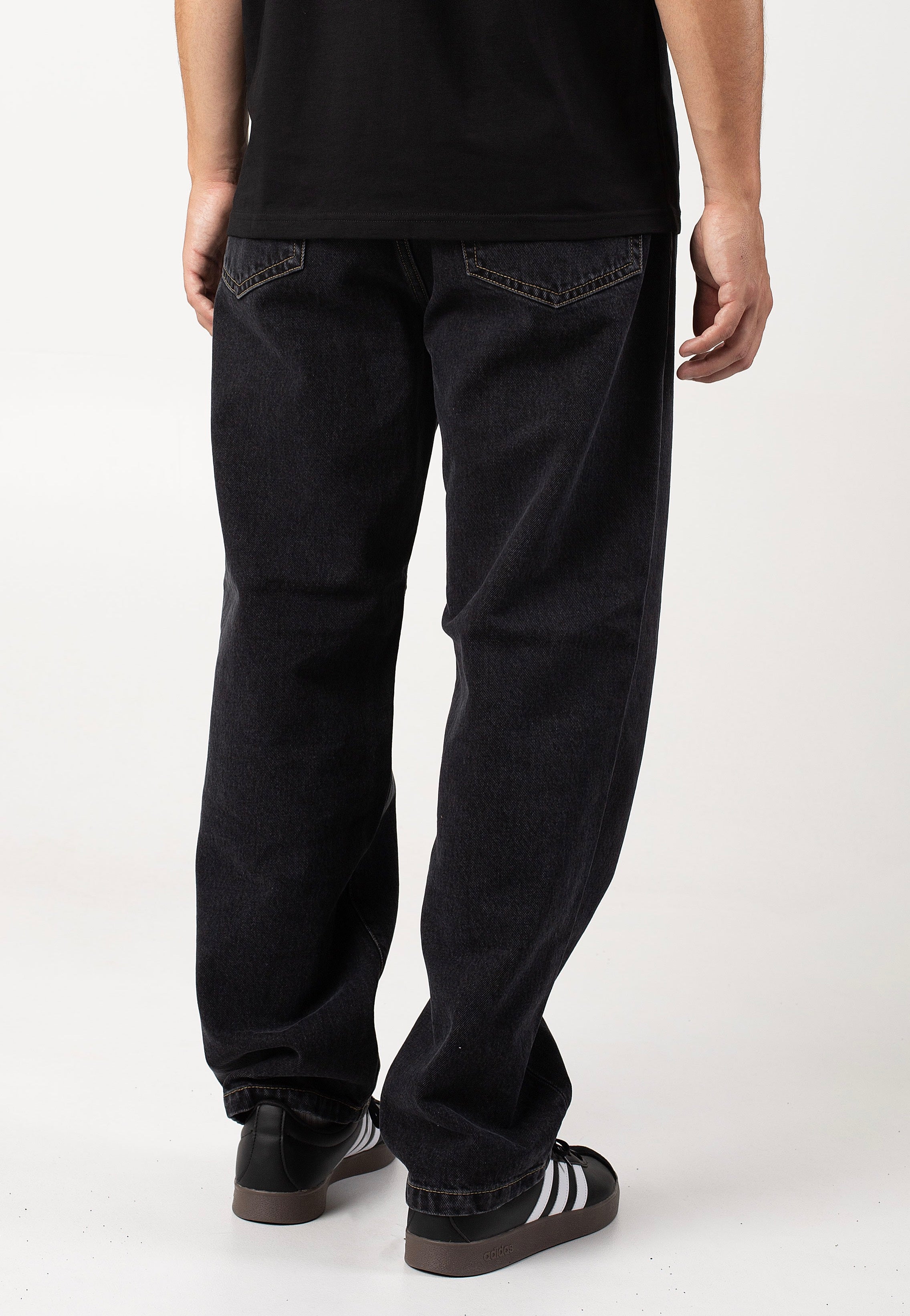 Carhartt WIP - Aaron Stone Washed Black - Jeans Geniue Stockist