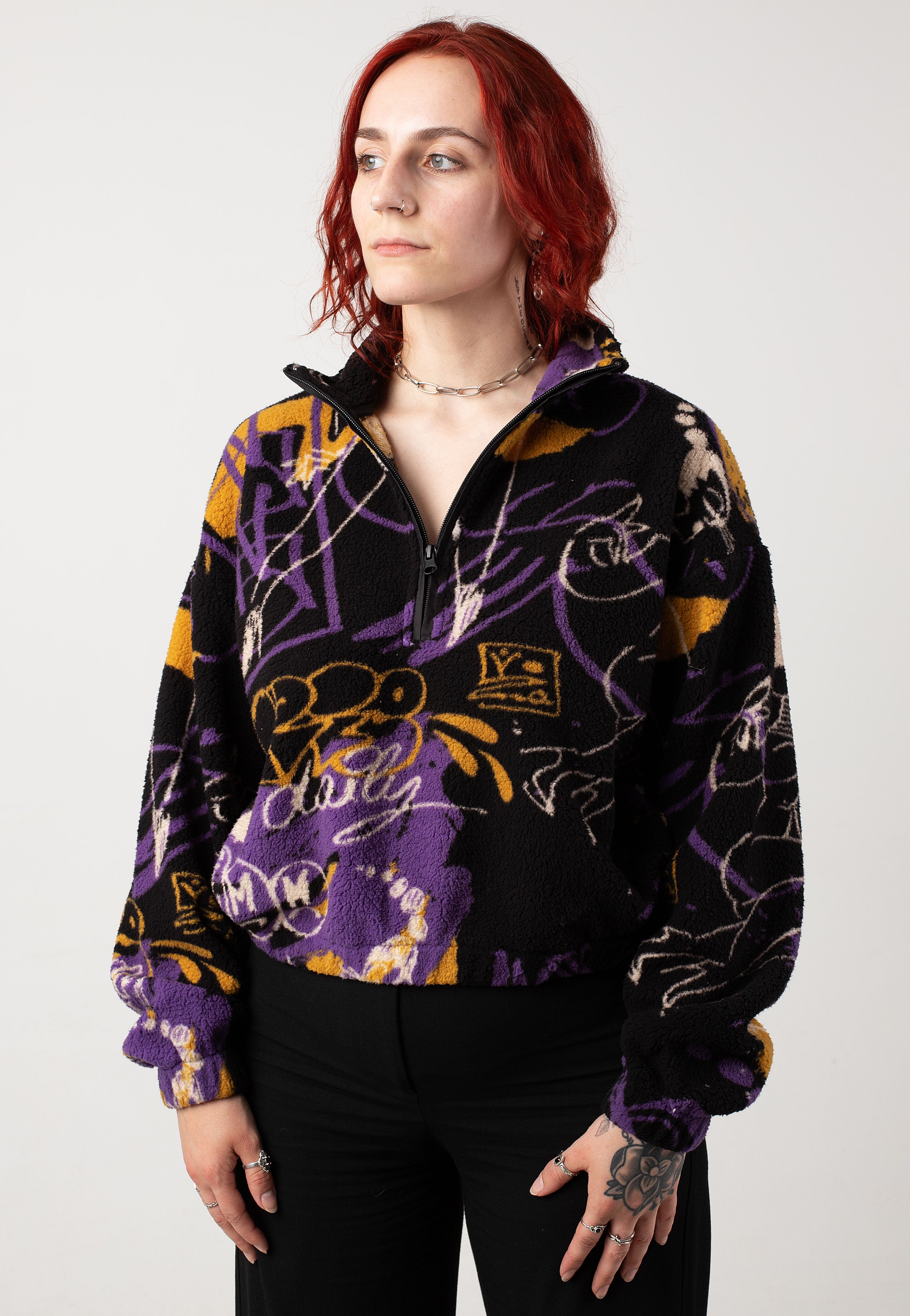 Iriedaily - Arkta Teddy Black Purple - Pullover Buy Cheap Best Pices