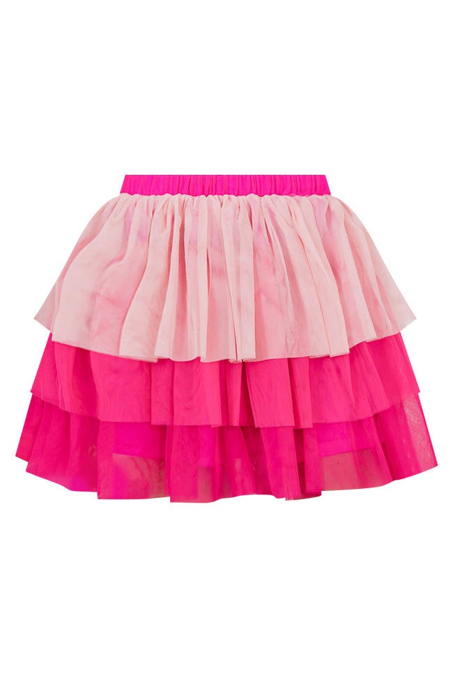 Hey Pretty Girl Pink Tiered Tulle Mini Skirt FINAL SALE Outlet Cheap Pices