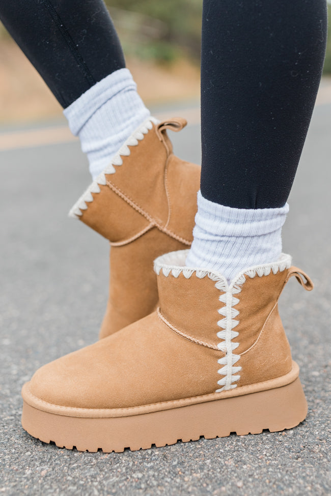 Cassie Chestnut Embroidered Mini Boots SALE Brand New Unisex Sale Online