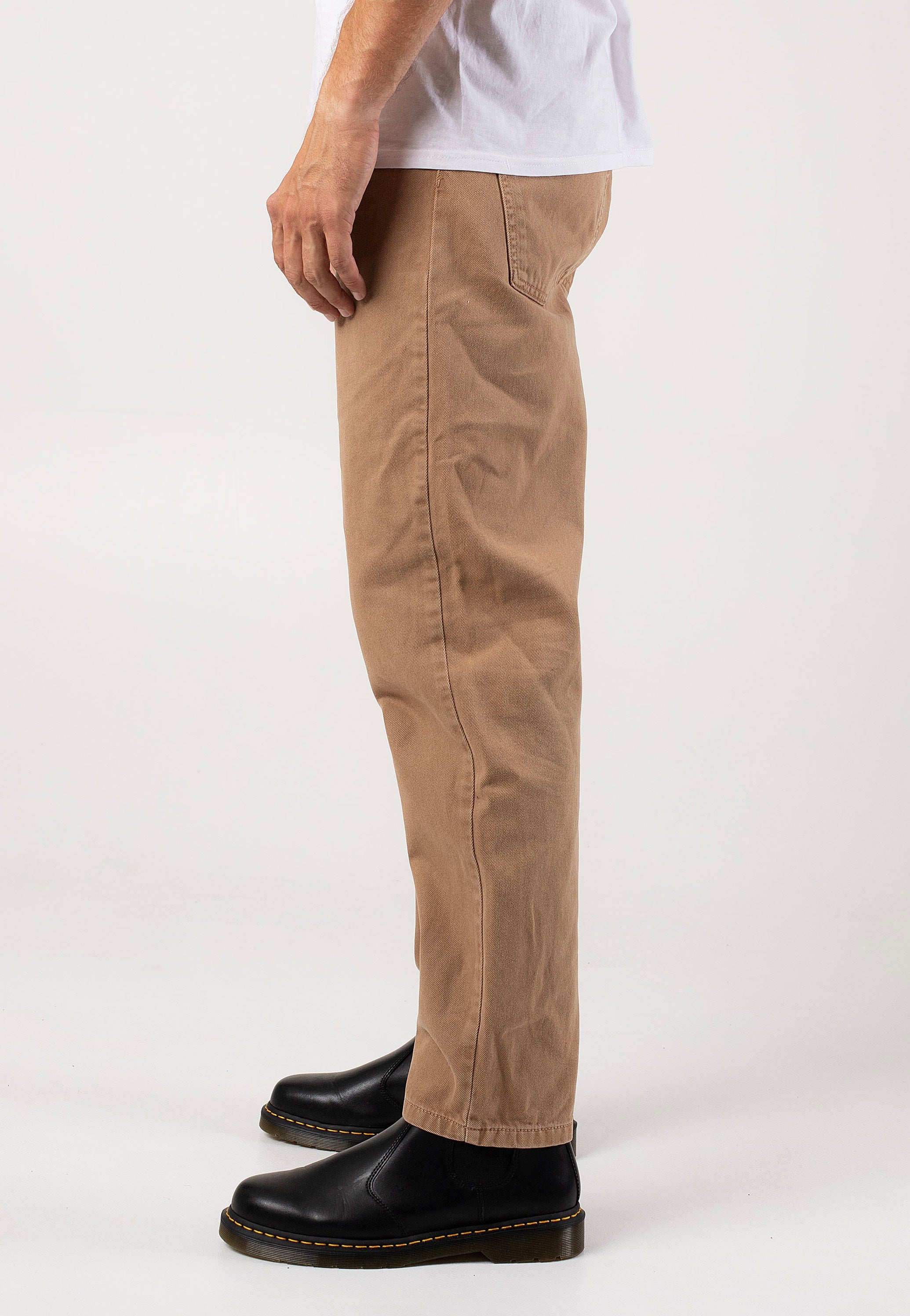 Carhartt WIP - Newel Stone Dyed Peanut - Pants Cheap Online Store