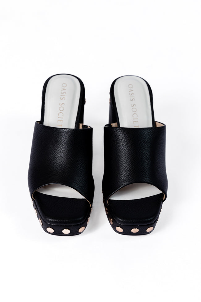 Hunter Black Studded Heels Free Shipping Purchase