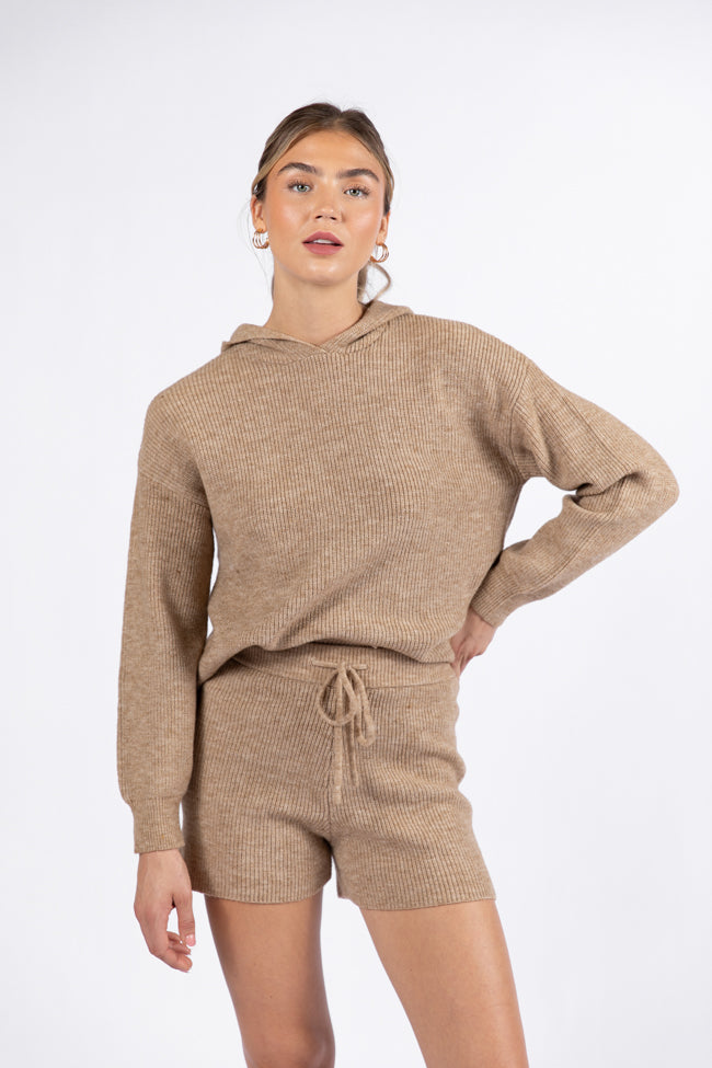 Cloud Chaser Mocha Sweater Knit Hoodie SALE Discount Amazon