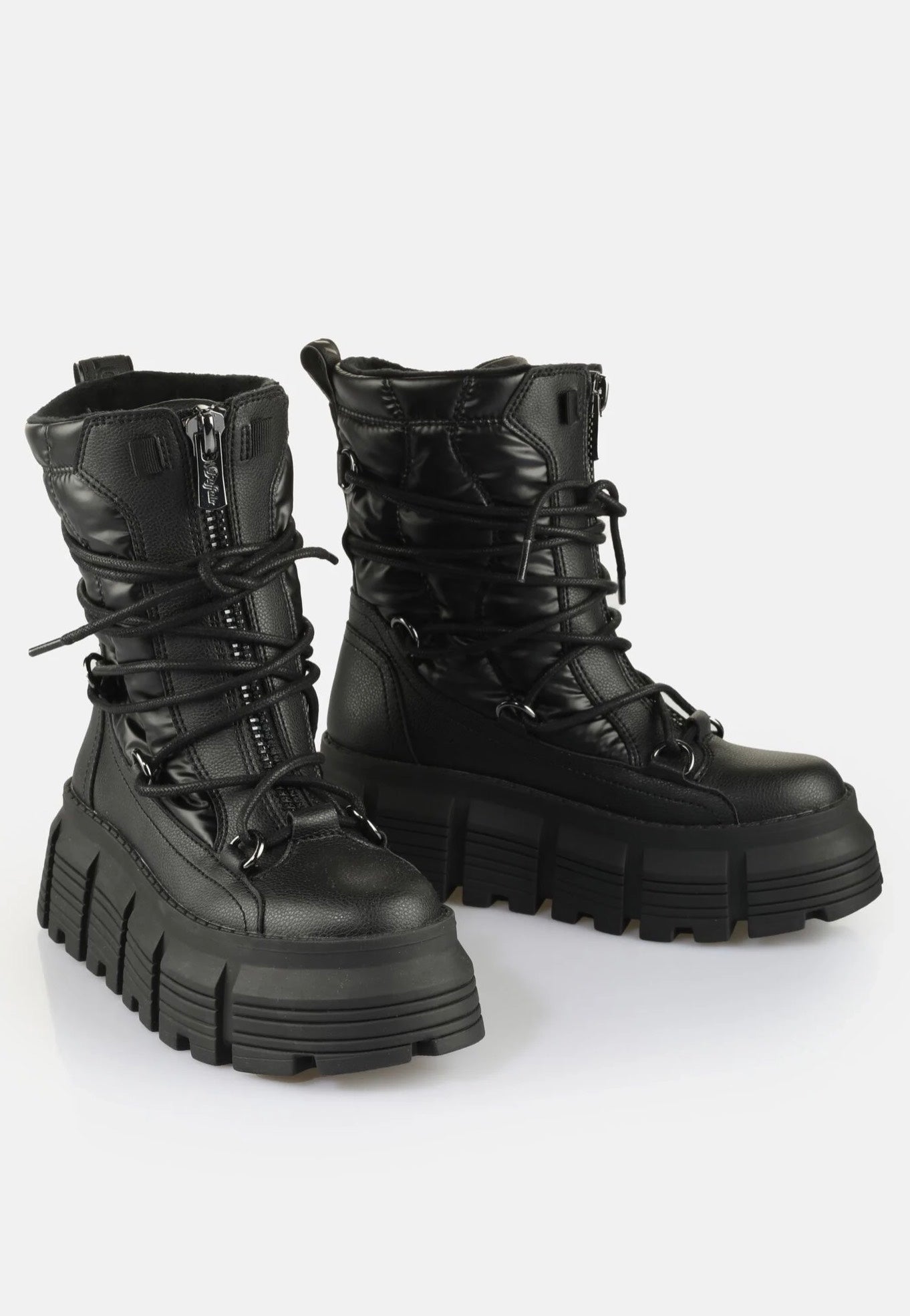 Buffalo - Ava Puffer Hike Vegan Nappa/Nylon Black - Girl Shoes Cheap Sale Outlet Locations