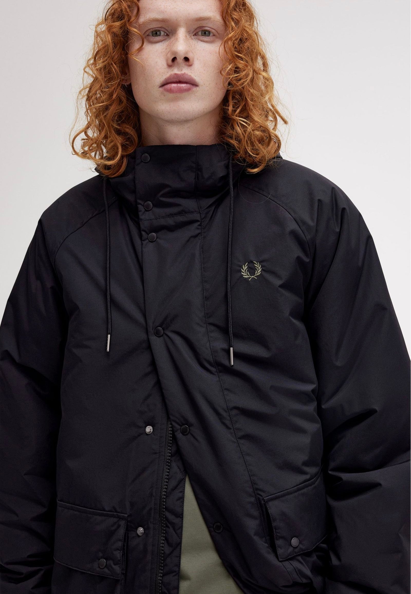 Fred Perry - Padded Zip Through Black - Jacket Buy Cheap Manchester