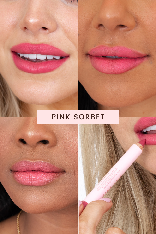 Pink Lily Beauty Double Bloom Dual Lipstick & Lip Liner - Pink Sorbet Enjoy Online