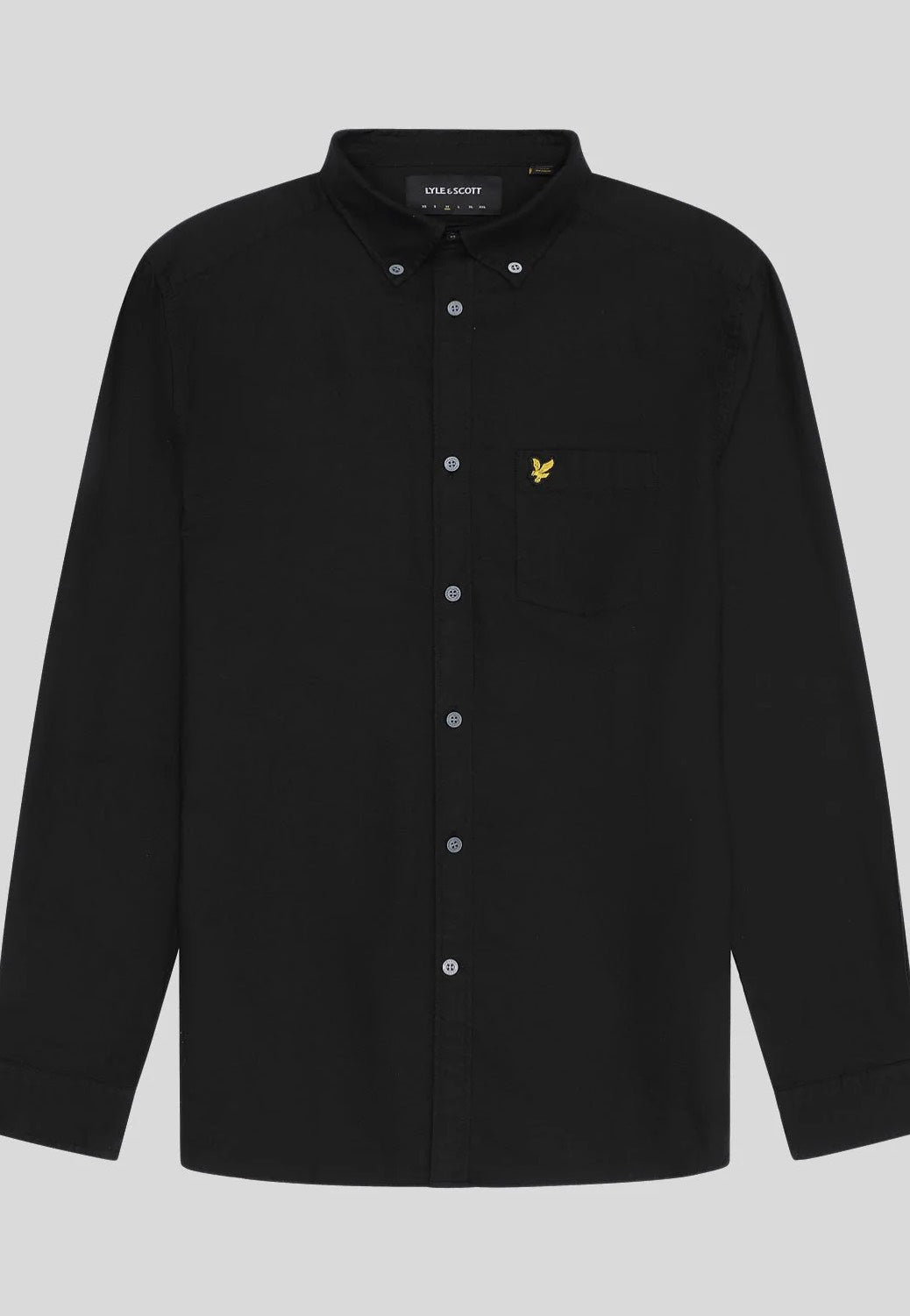 Lyle & Scott - Plain Oxford Jet Black - Shirt Free Shipping Cheap Online