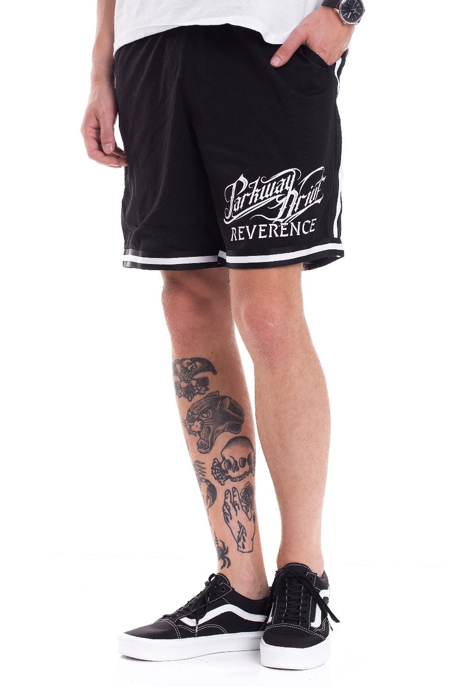 Parkway Drive - Reverence Logo Striped - Shorts Newest Online