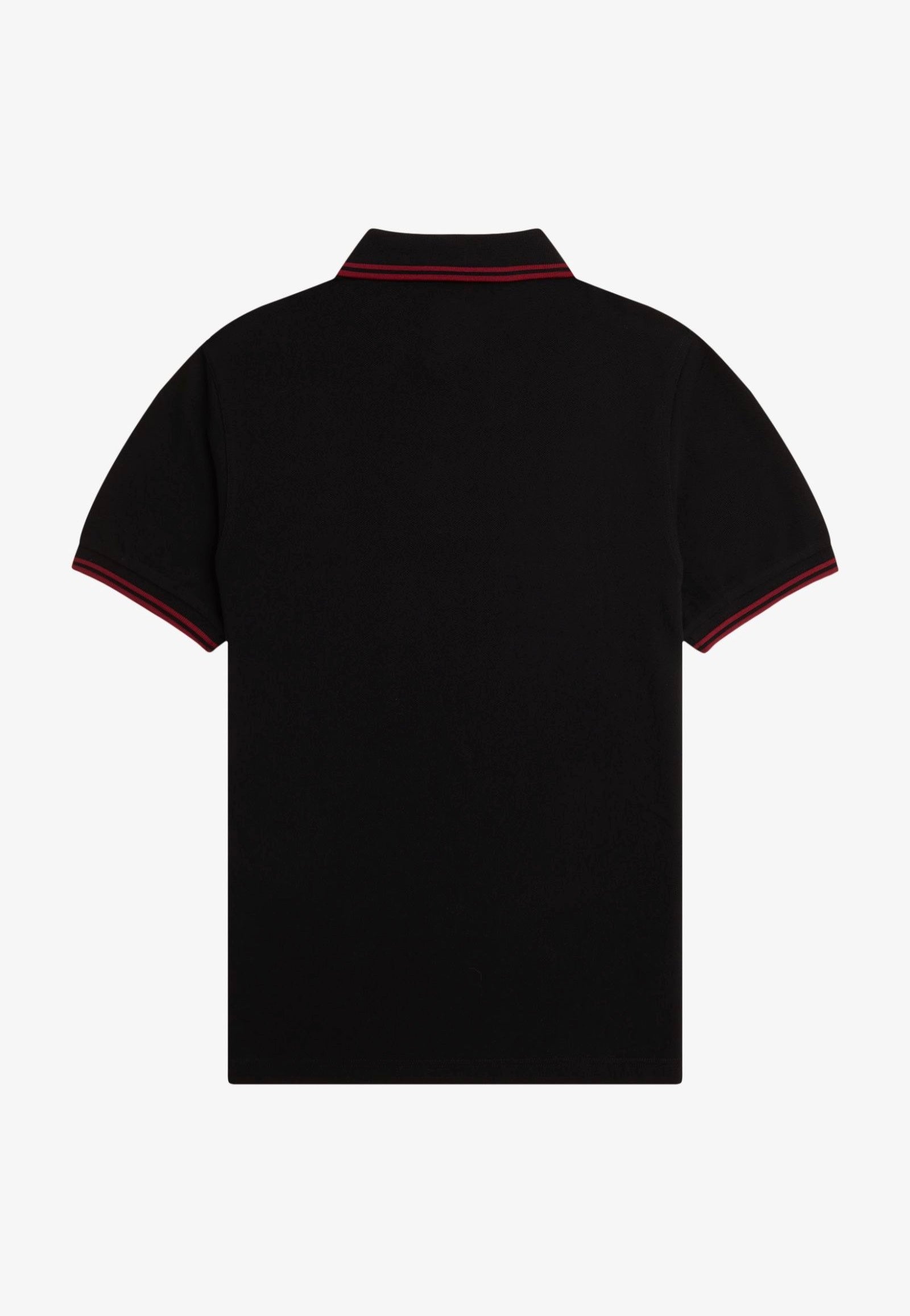 Fred Perry - Twin Tipped Black/Burnt Red - Polo Clearance Get Authentic