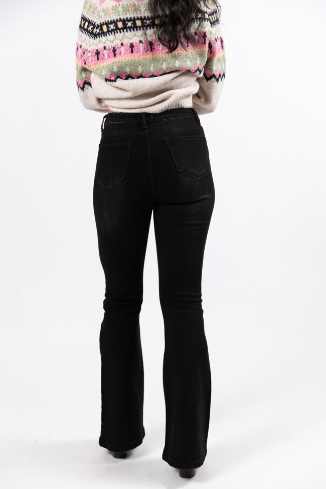 Midnight Moves Black Flared Jeans SALE Professional