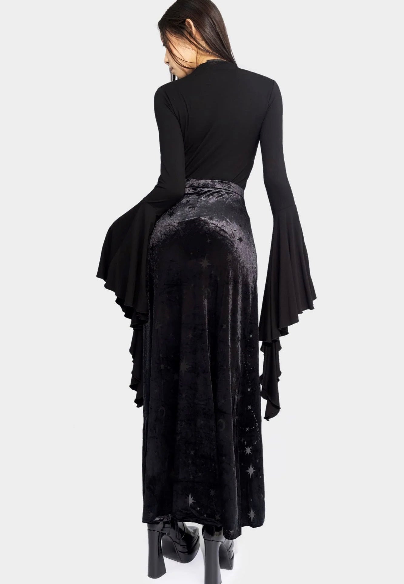 Killstar - Coma Star Maxi Black - Skirt Buy Cheap Great Deals