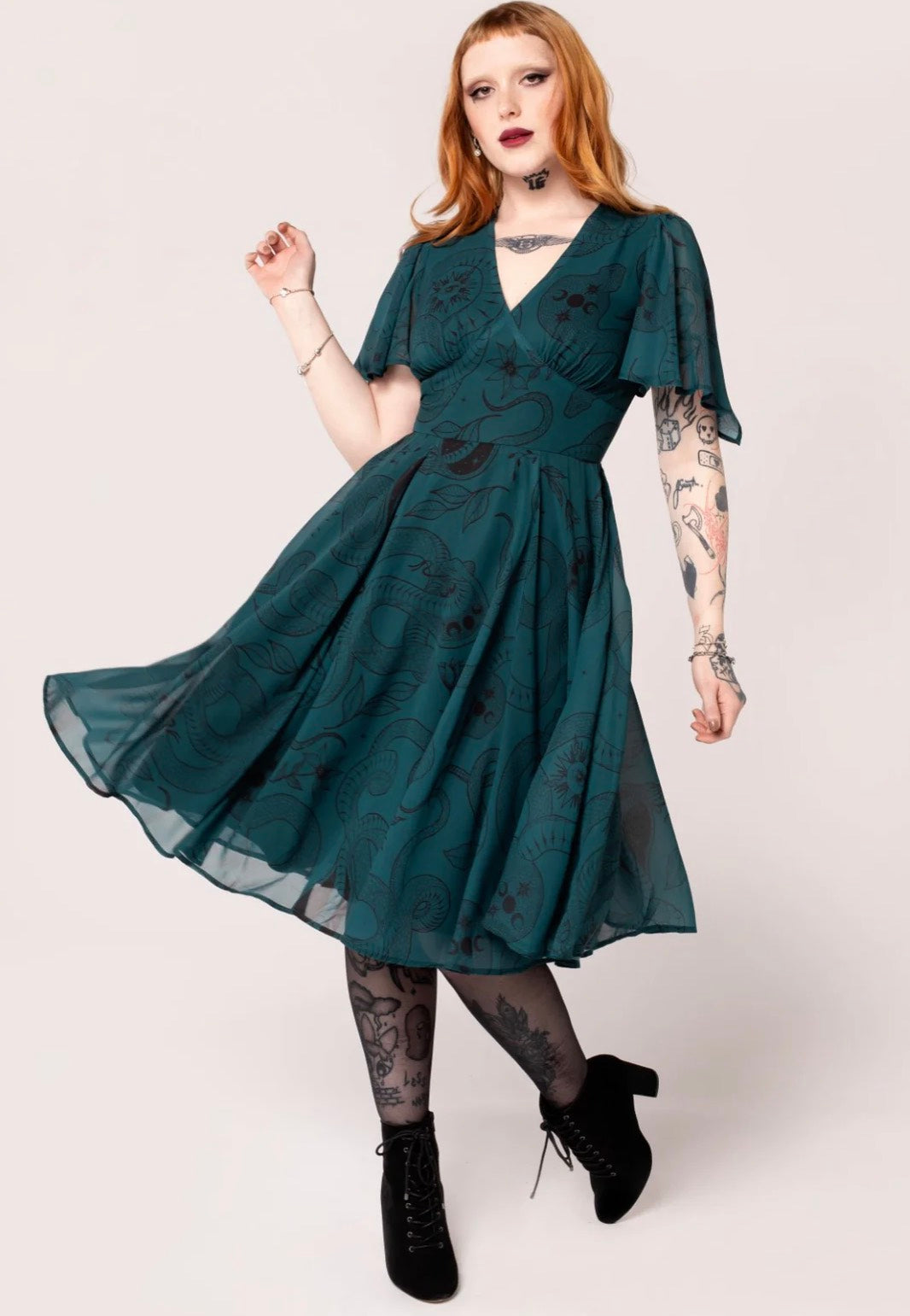 Hellbunny - Venom Midi - Dress Outlet Big Discount