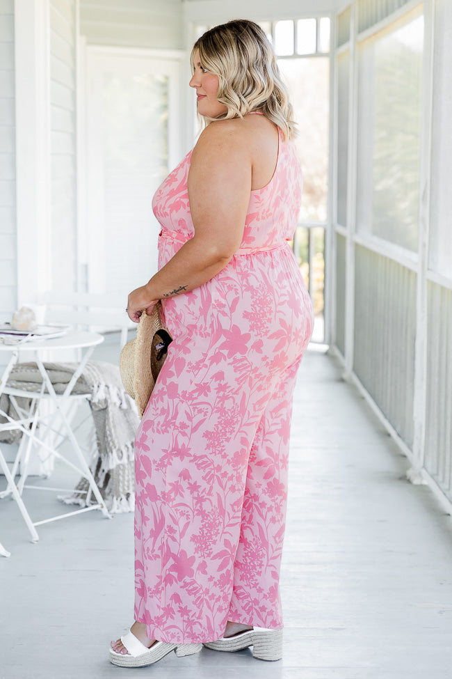 Sweet But Salty Pink Floral Jumpsuit FINAL SALE Cheap Excellent