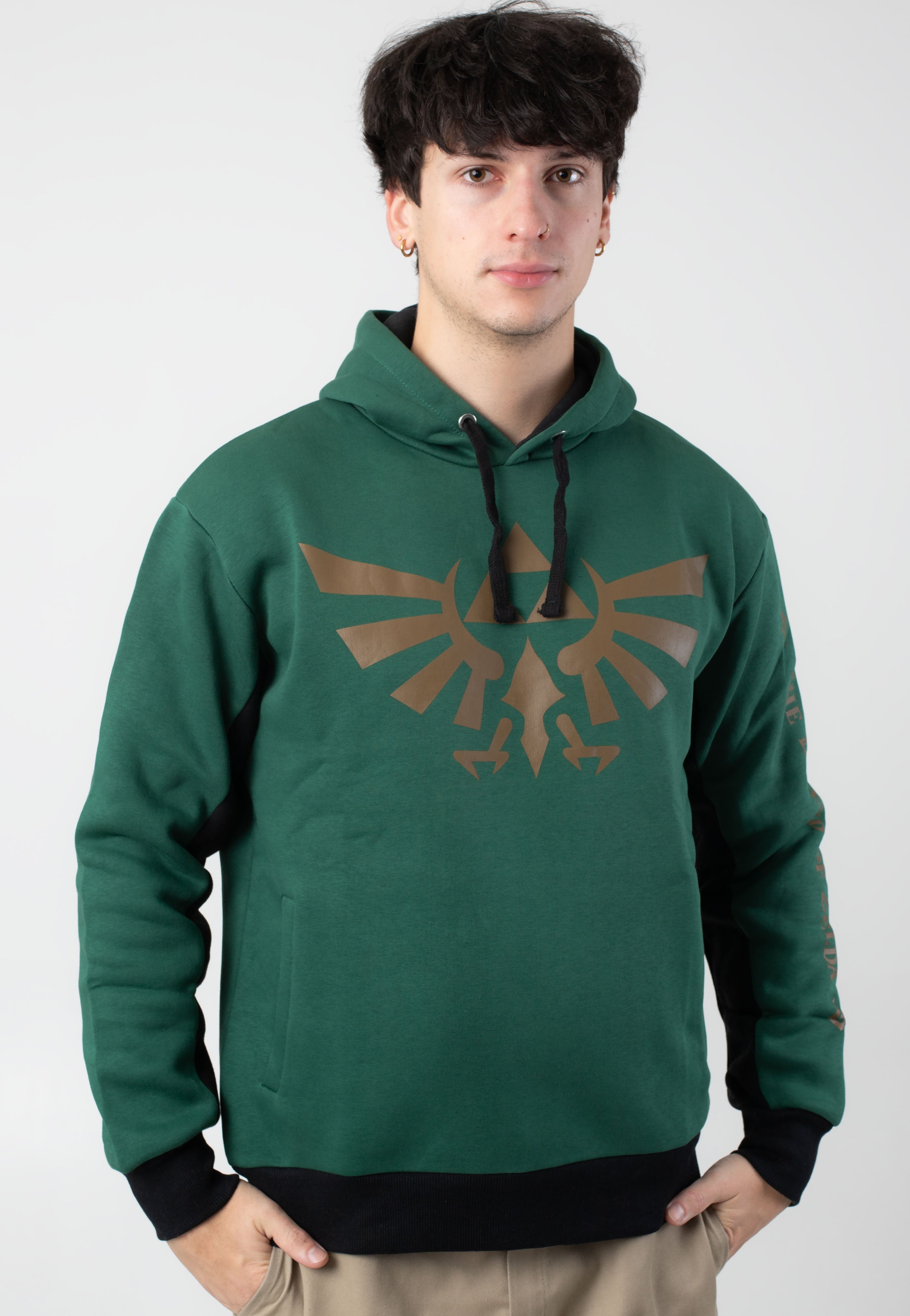 The Legend Of Zelda - Hyrule And Symbols Dark Green - Hoodie Discount Store