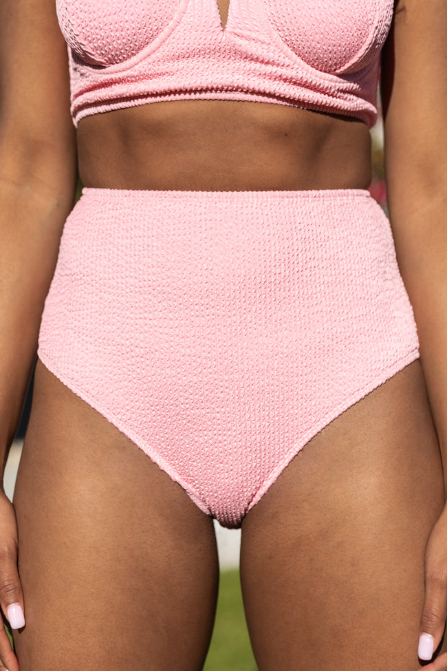 Summer Oasis Light Pink High Waisted Bikini Bottoms Nicekicks Cheap Online