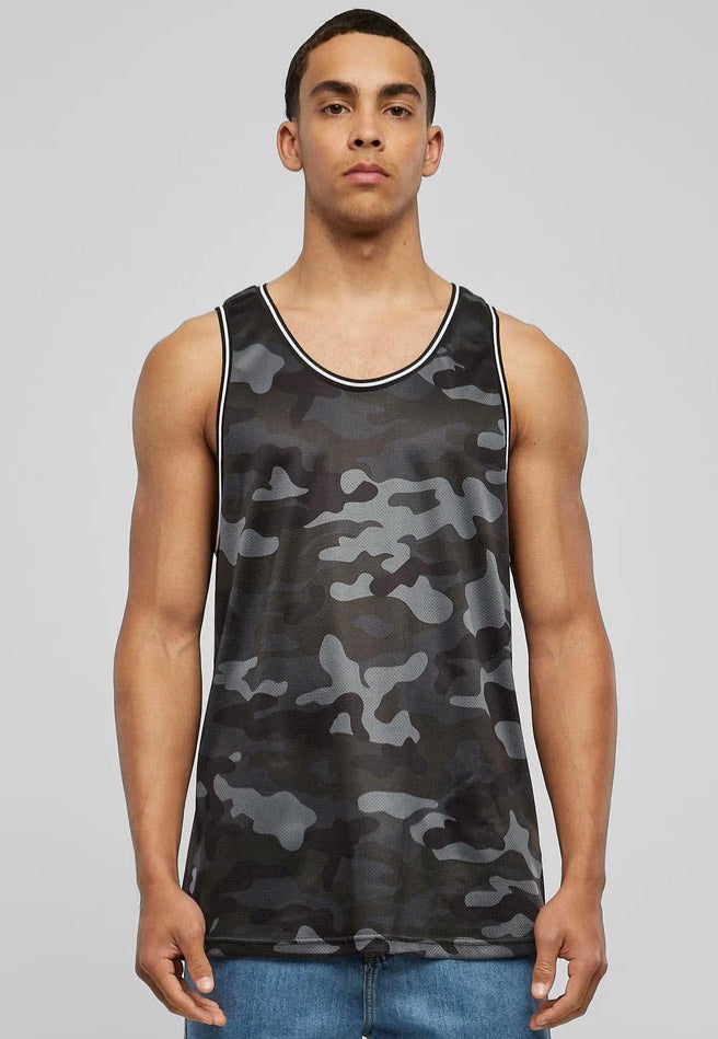 Urban Classics - Camo Mesh Darkcamo - Tank Discount Professional