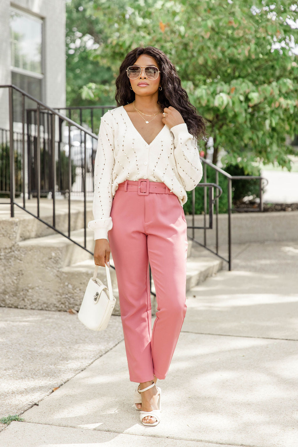 Need It All Pink Belted Pants FINAL SALE Enjoy Online