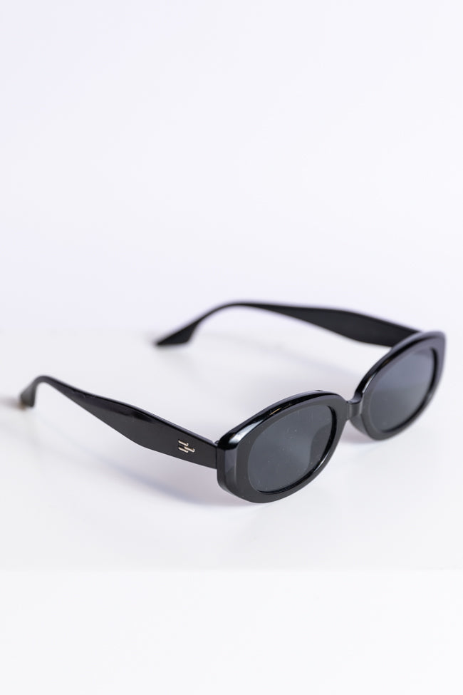 Black Oval Framed Sunglasses Discount 2025 Newest