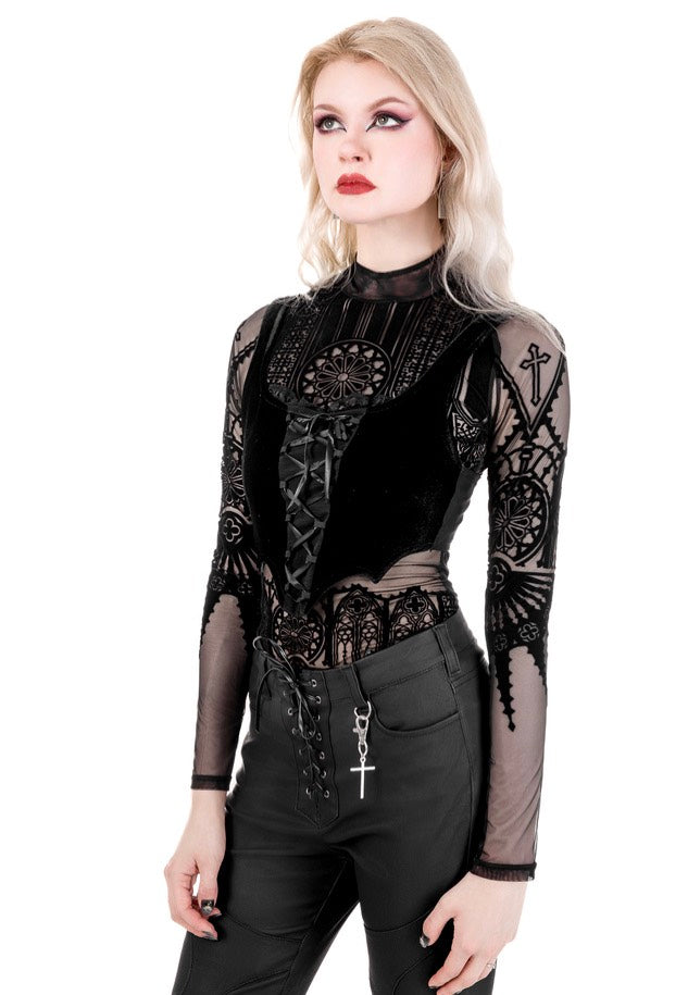 Restyle - Mortem Lace Up Black - Pants Buy Cheap Choice