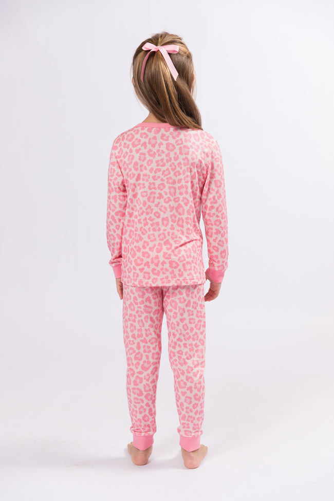 Kid's Sweet Dreams Pink Leopard Pajama Set FINAL SALE