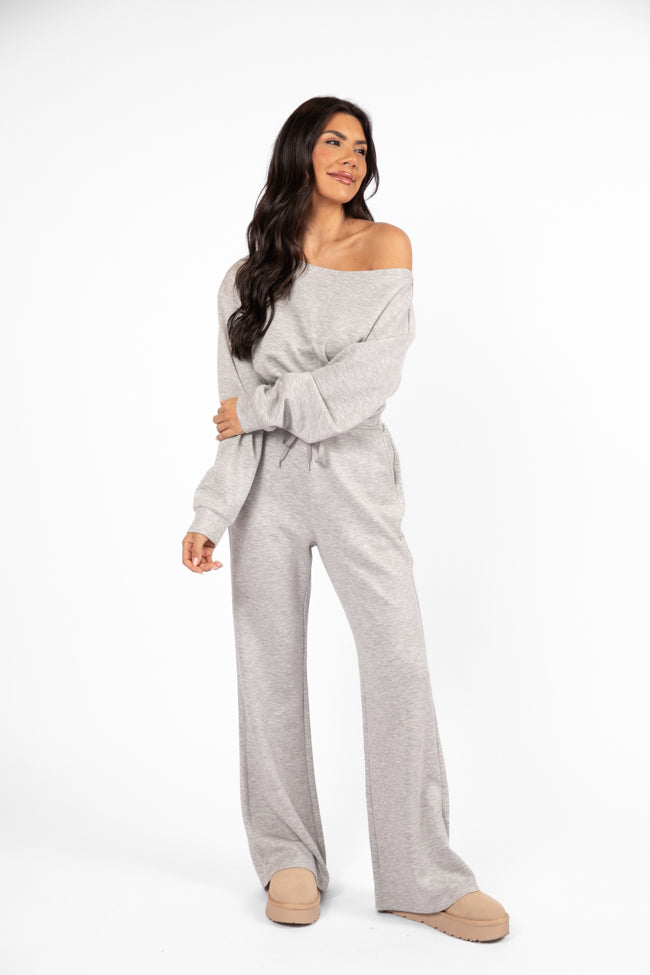 Wear It Out Heather Grey Boat Neck Jumpsuit SALE Cheap Best Wholesale