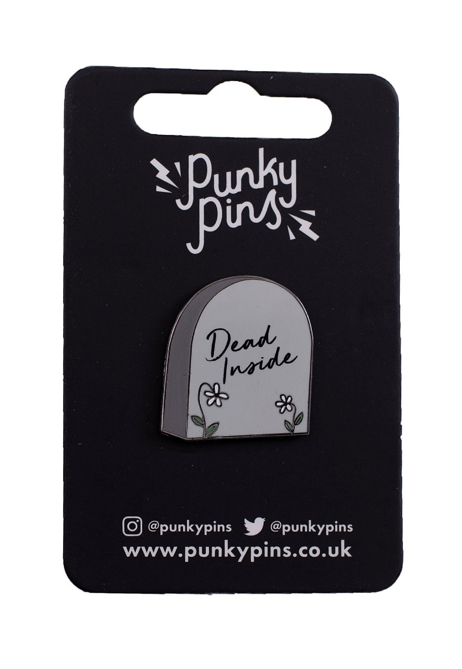 Punky Pins - Dead Inside Tombstone Enamel - Pin For Cheap Cheap Online