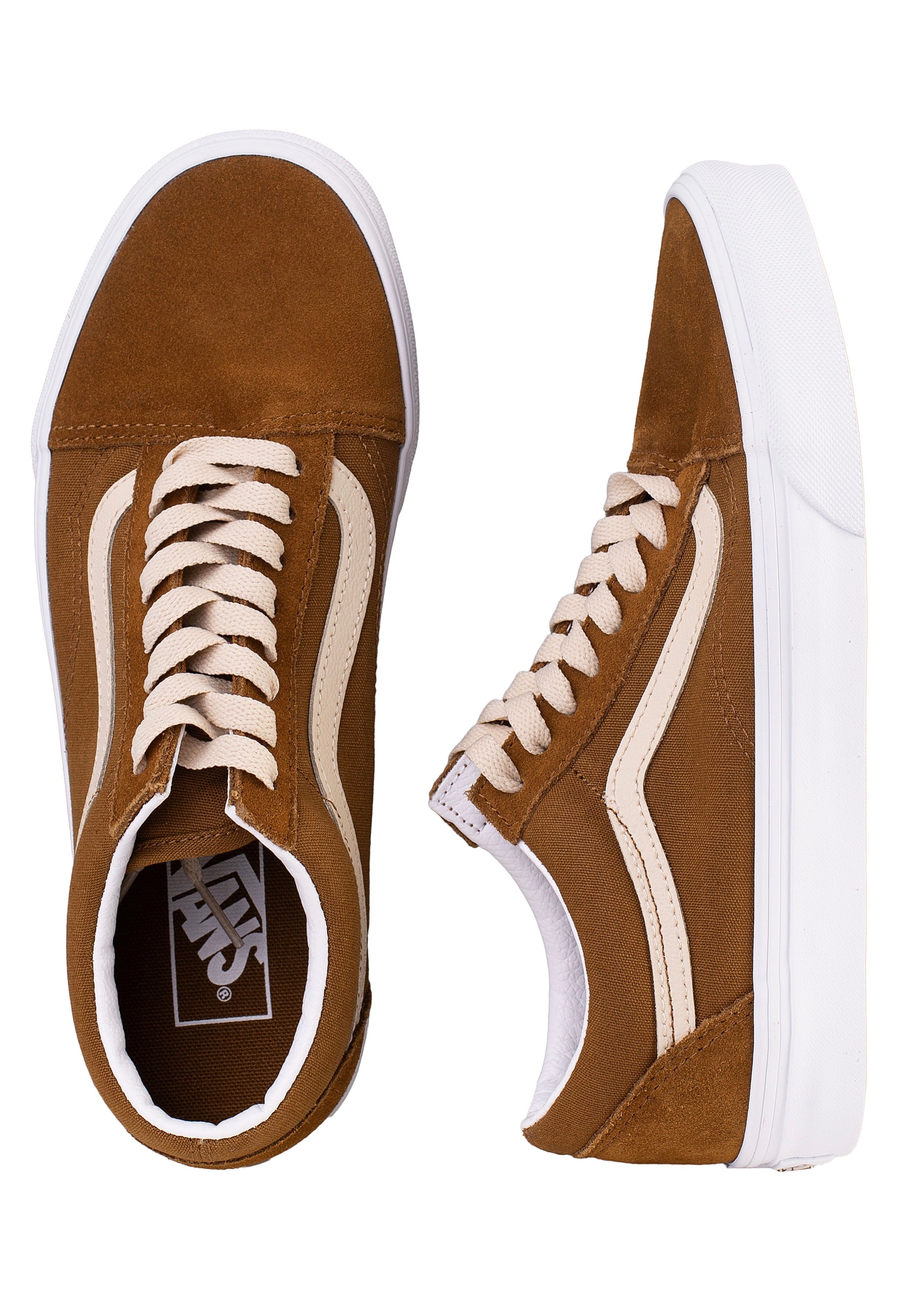 Vans - Old Skool Suede Brown - Girl Shoes Sale New