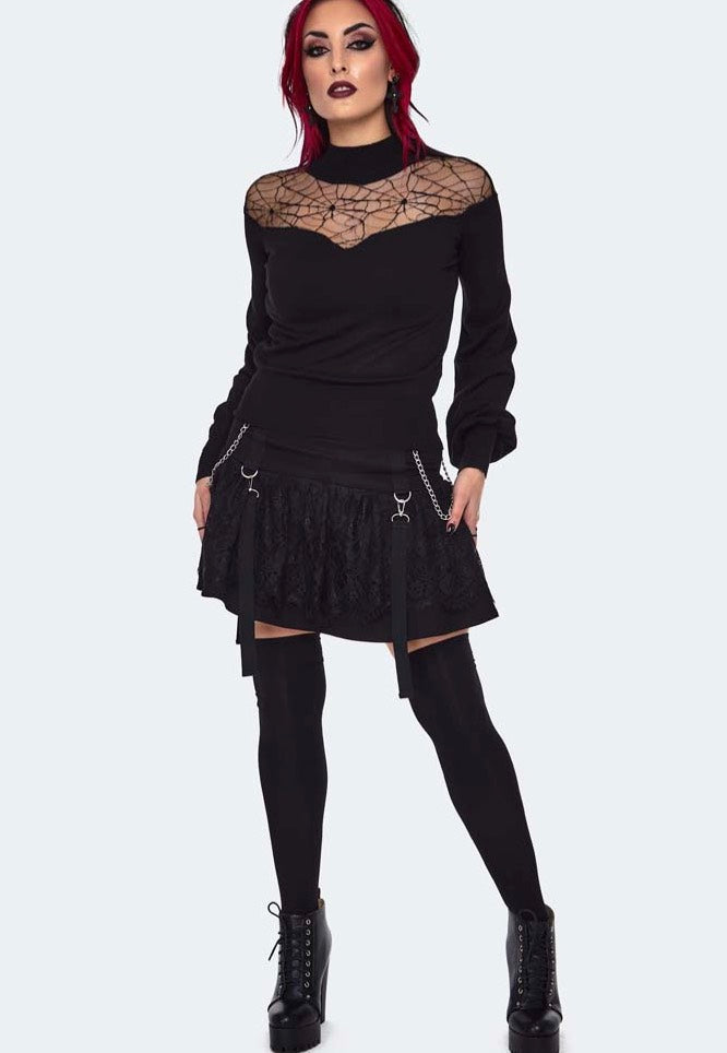 Jawbreaker - Spiderweb Lace Black - Pullover Websites Cheap Pice