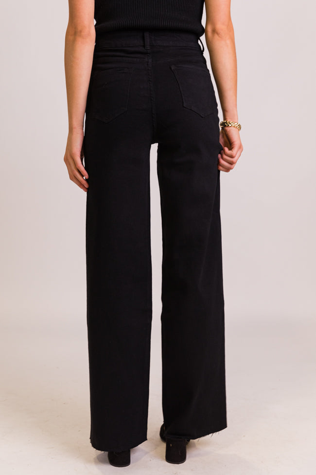 Kelsea Black Wash Wide Leg Tall Jeans For Cheap Sale Online