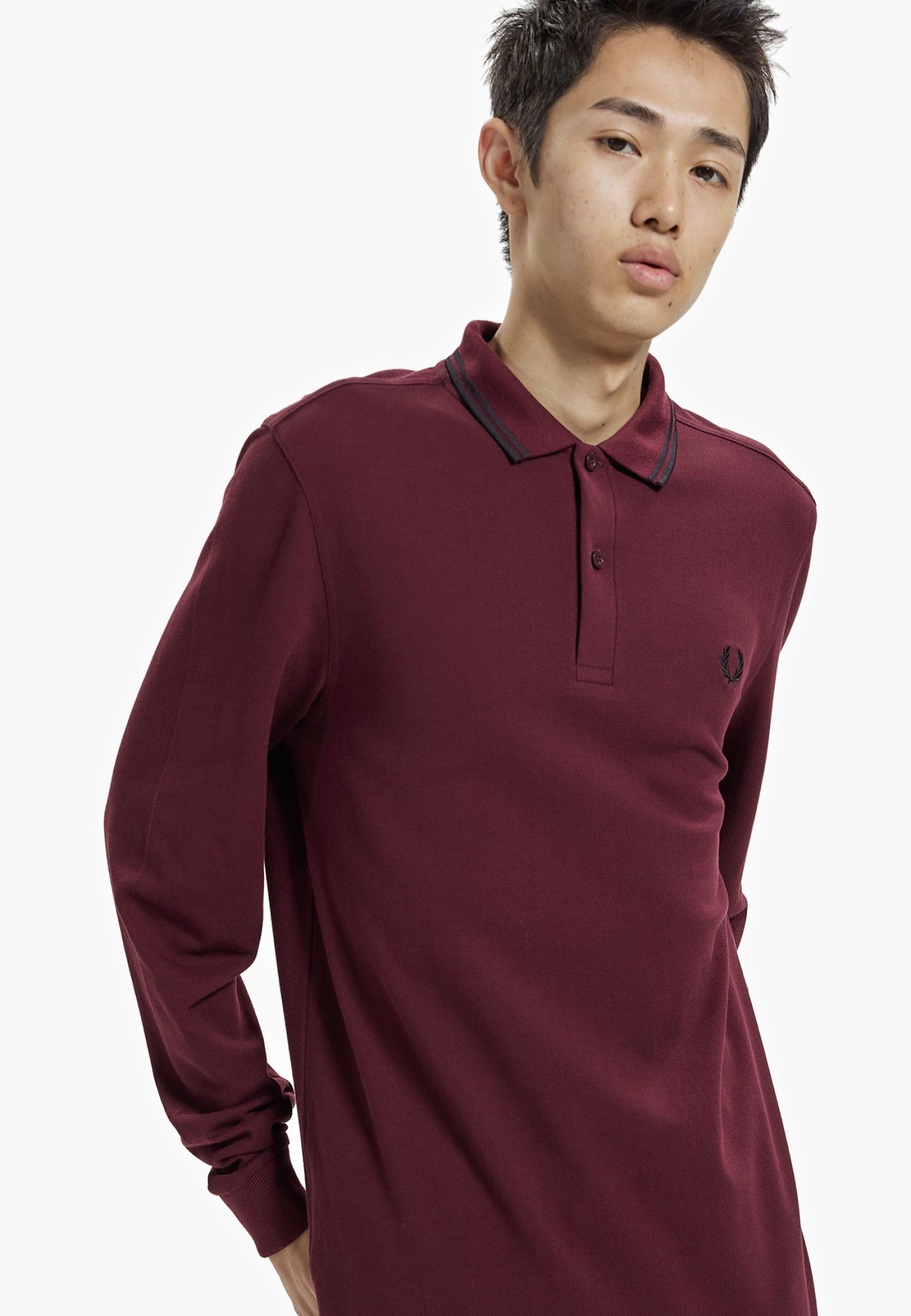 Fred Perry - Twin Tipped Oxblood - Longsleeve Best