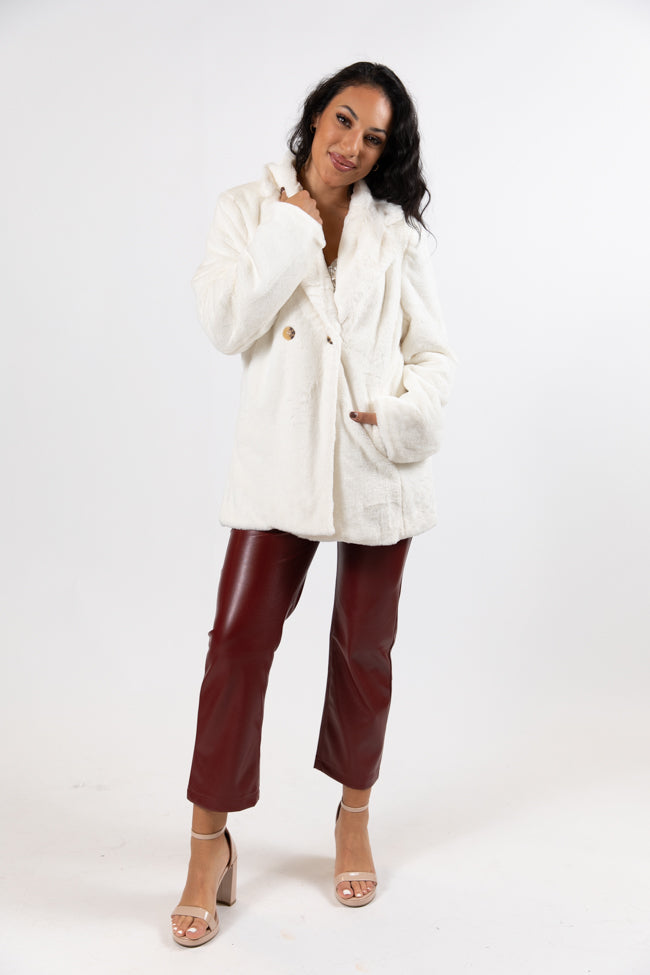 Wilmington Winters Ivory Fur Coat Amber Massey X Pink Lily FINAL SALE Cheap Factory Outlet