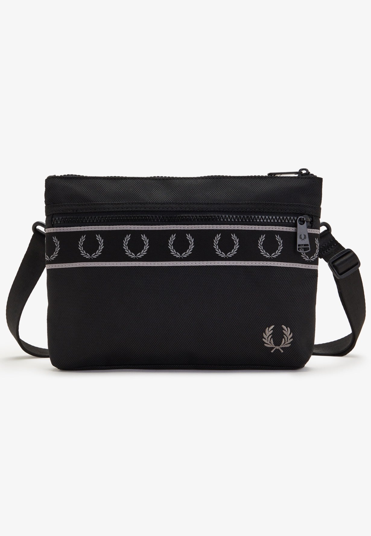 Fred Perry - Contrast Tape Sacoche Black - Bag From China