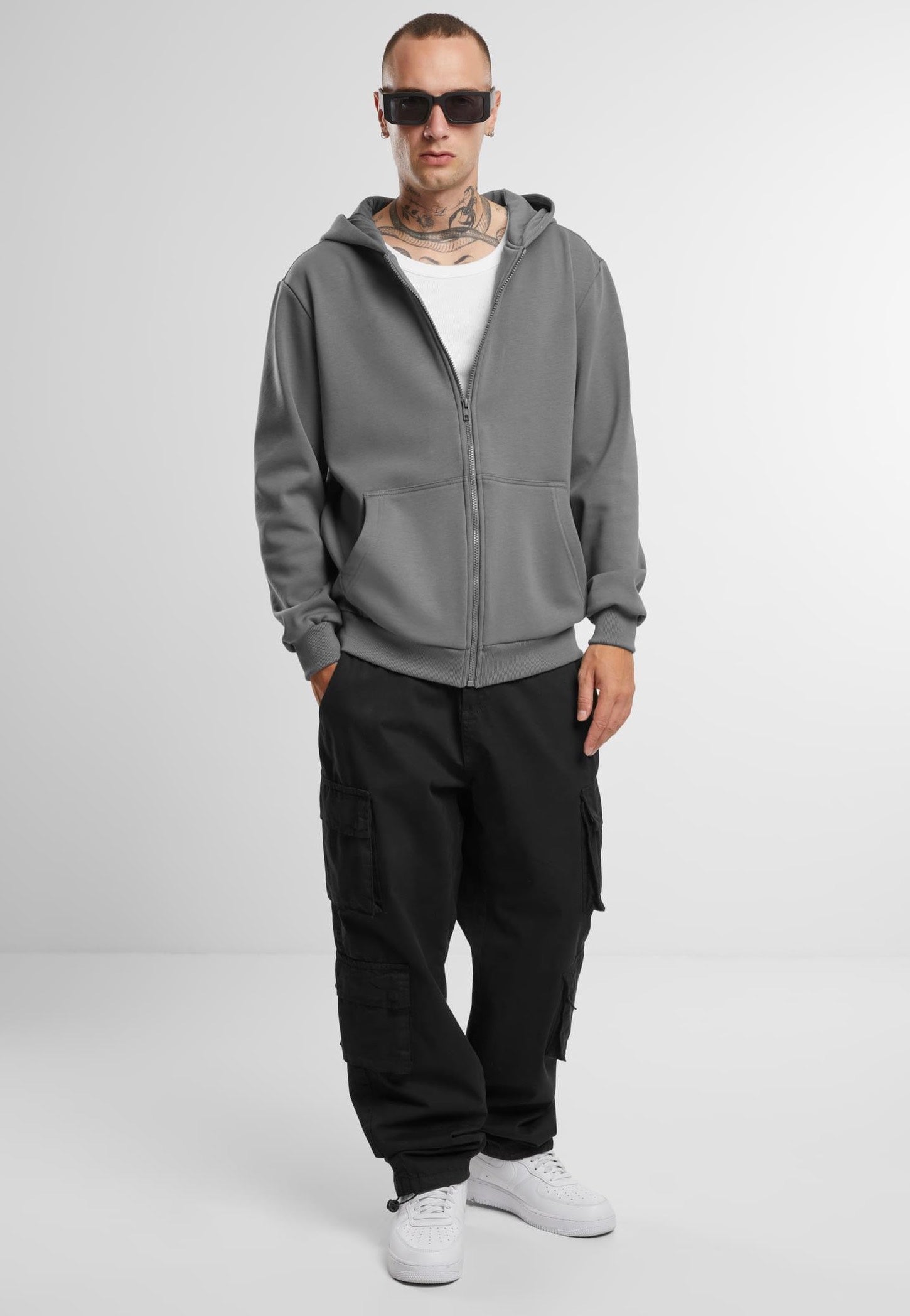 Urban Classics - Cozy Zip Cloudgrey - Zipper Buy Cheap Largest Supplier