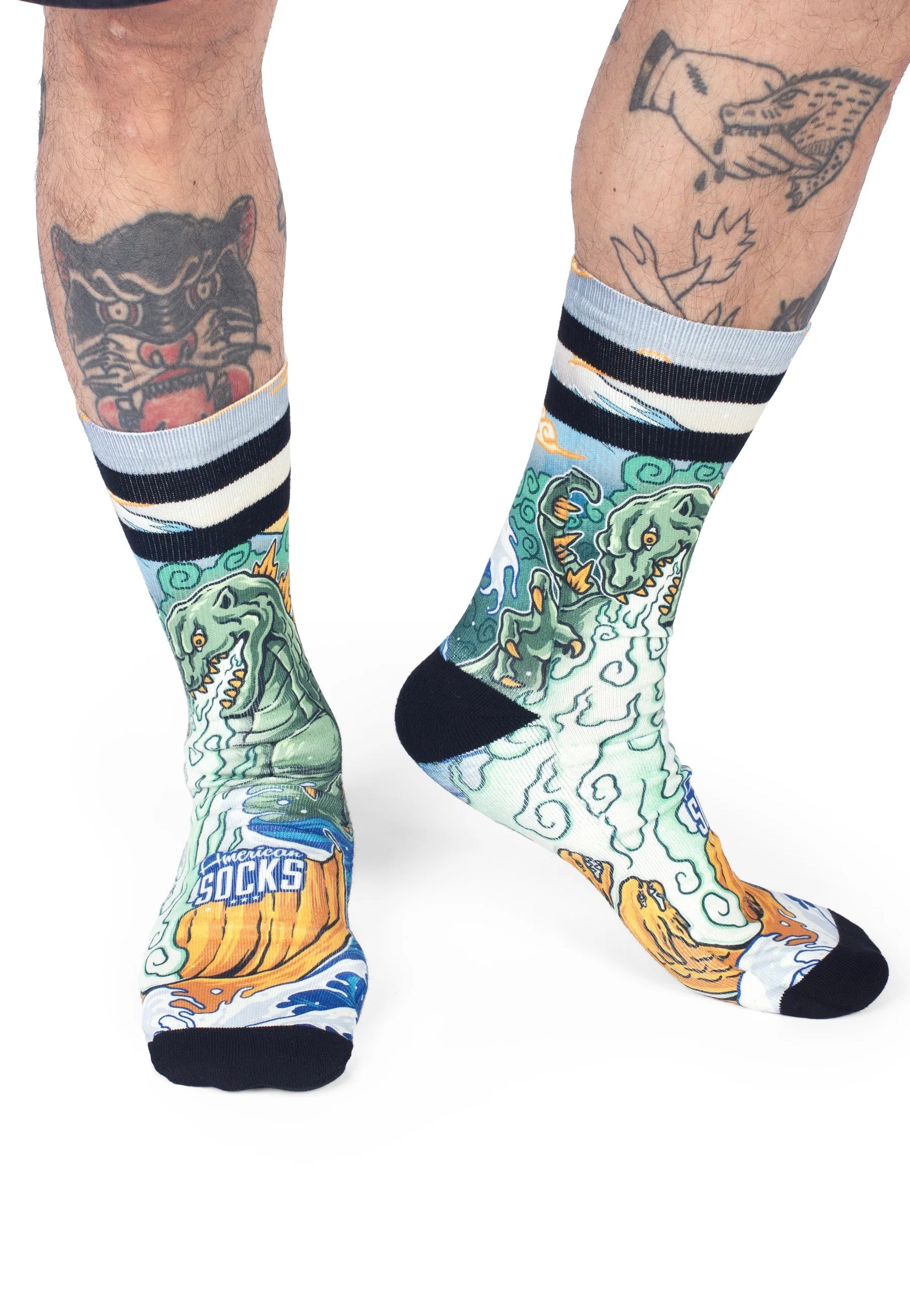 American Socks - Kaiju King Mid High - Socks Cheap Sale Best Store To Get